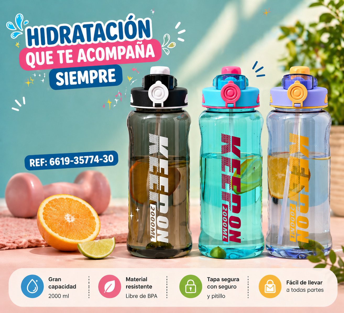 Botilito con pitillo Ref:6619-35774-30