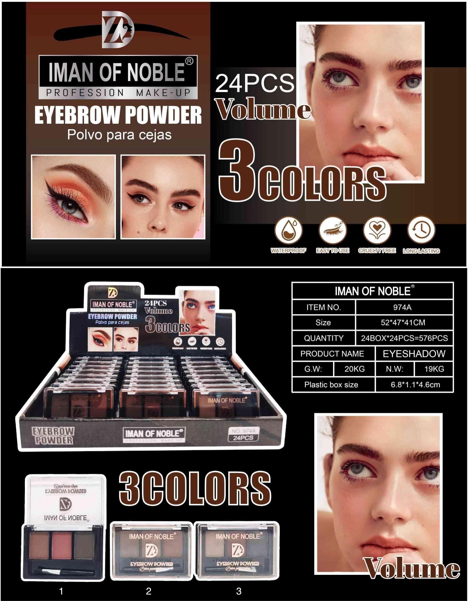 POLVOS PARA CEJAS Ref:974A
